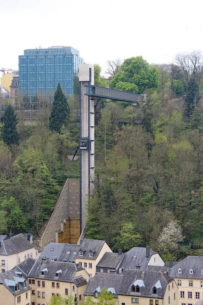 Elevador panorâmico do Pfaffenthal fechado entre 1 e 2 de junho