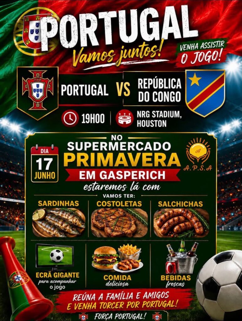 Estreia de Portugal no Mundial reúne a comunidade lusófona em Gasperich