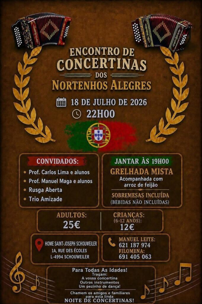 Encontro de concertinas em Schouweiler