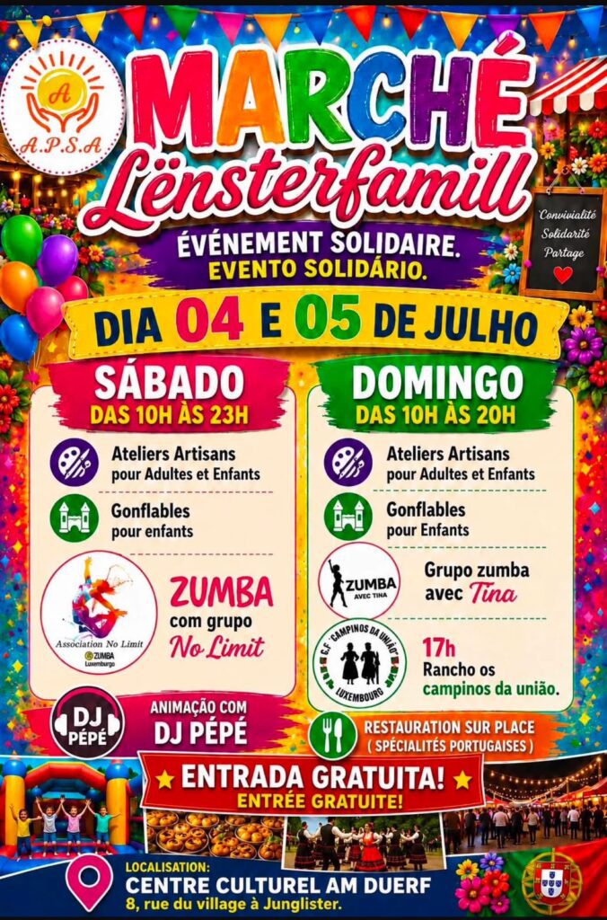 APSA organiza mercado solidário em Junglinster