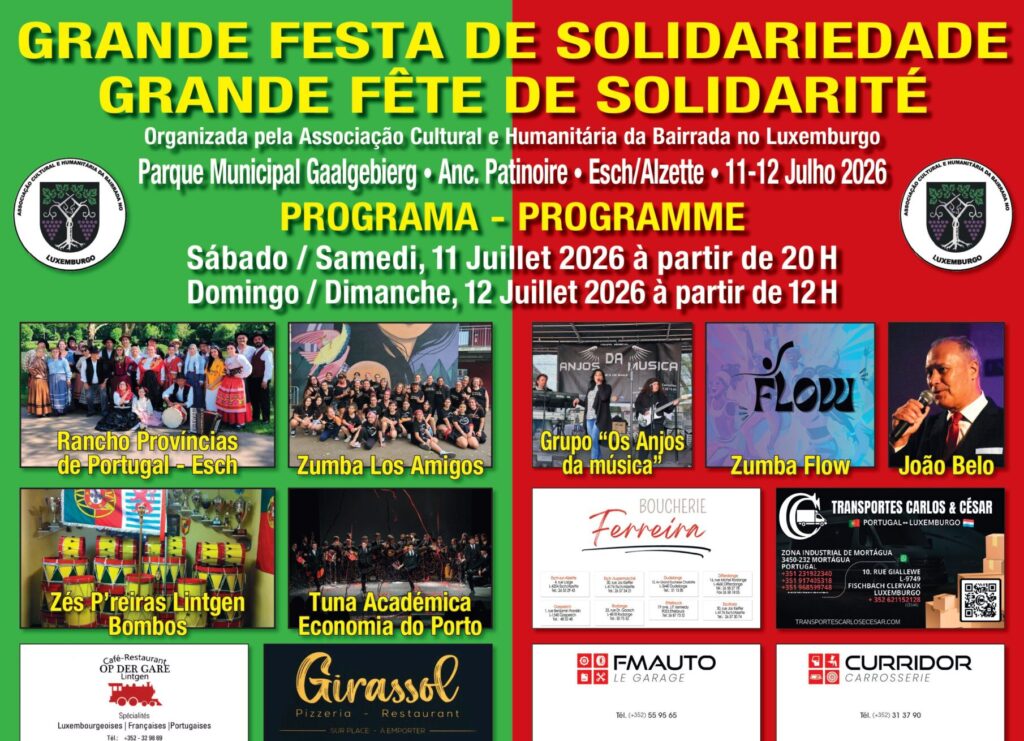 Festa de solidariedade junta música e sabores portugueses em Esch-sur-Alzette