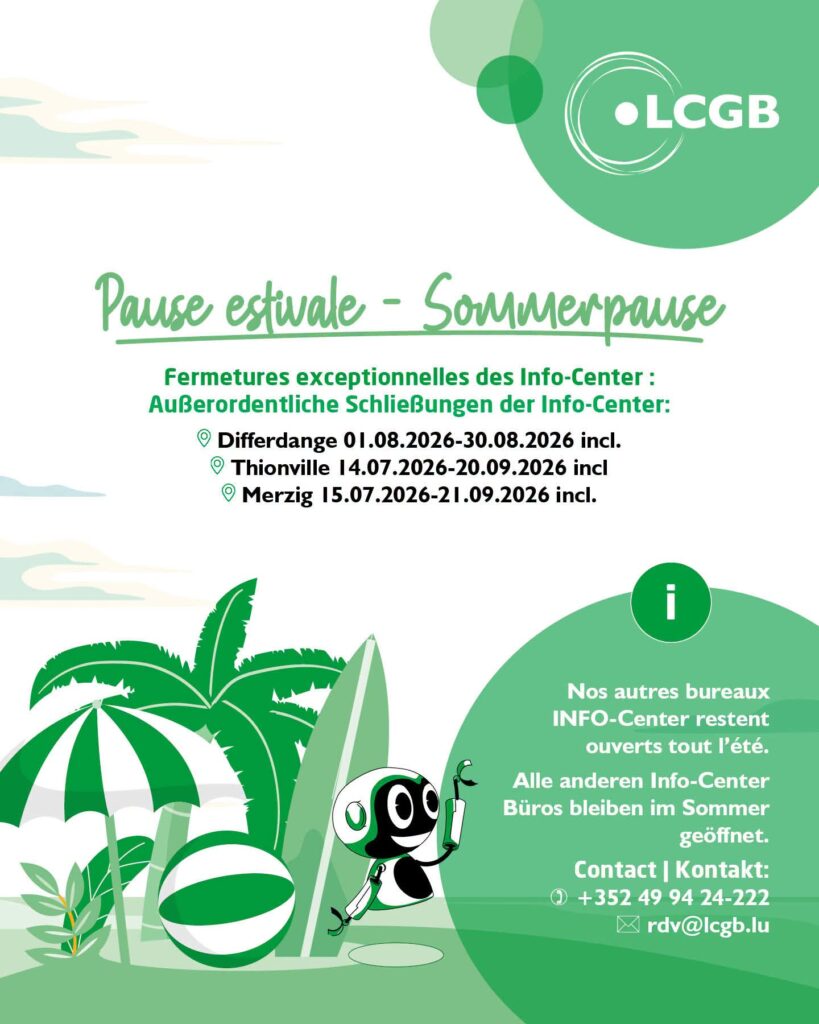 Info-Center do LCGB encerram este verão