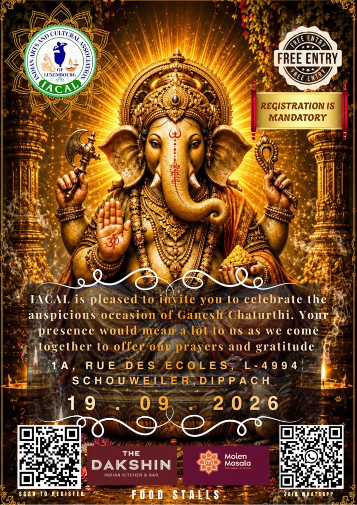 Celebração hindu de Ganesha em Schouweiler