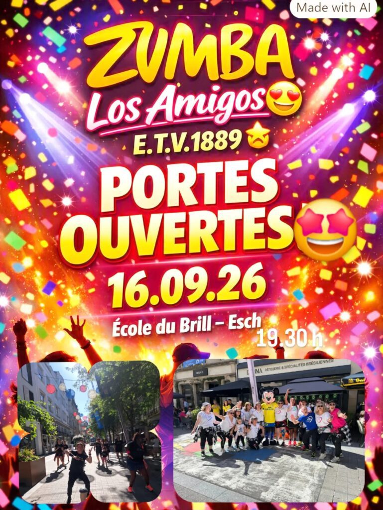 Zumba gratuita para experimentar em Esch